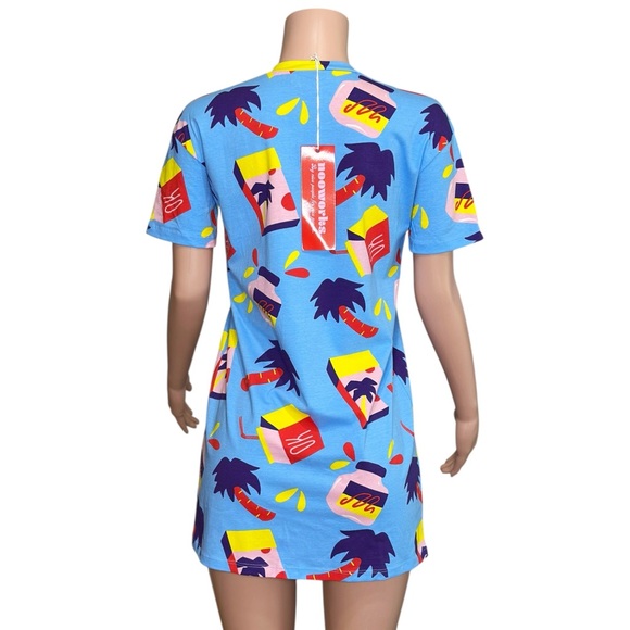 NOOWORKS Tee Dress, Snack Print, XS - Picture 7 of 13
